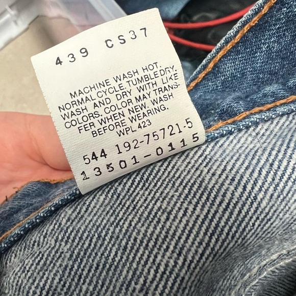 Vintage Levis High Rise Tapered Button Fly Jean - Picture 9 of 15